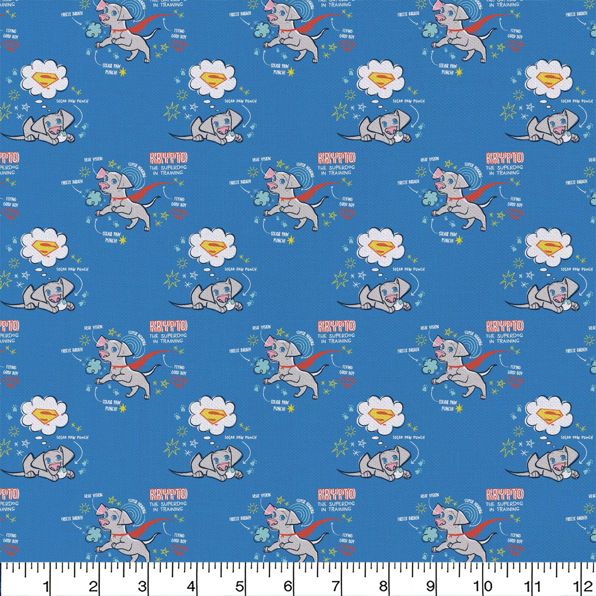Super Pets™ Krypto Puppy Cotton Precut Fabric